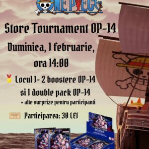 One Piece TCG Store Tournament - duminica, 1 februarie, ora 14:00