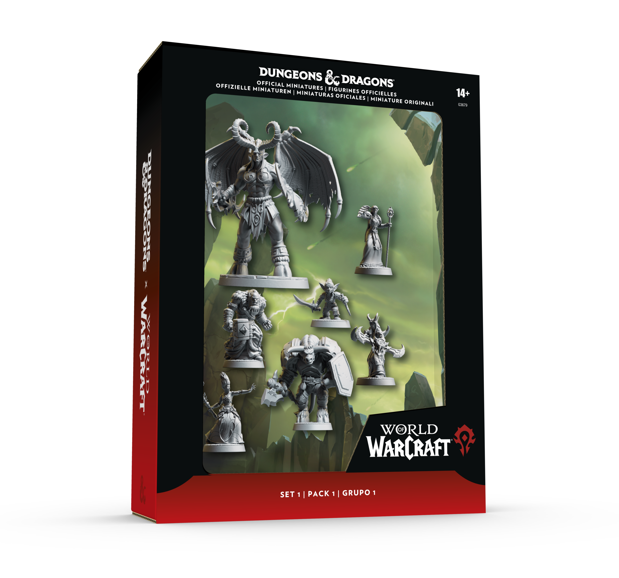 DnD_WOW_Minies_Red Dungeons & Dragons x World of Warcraft Official Miniatures Set 1 - imagine 1